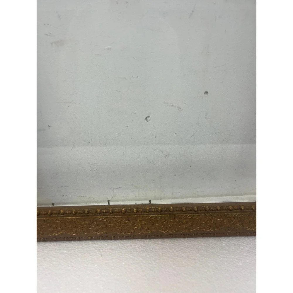 Antique Gilt Gesso Picture Frame Floral Vintage Gold Victorian Art Fits 10x12